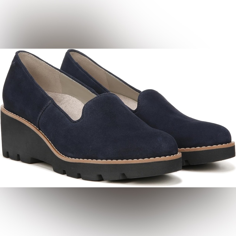 Vionic Womens Willa Wedge 8.5 Navy Sde - Picture 2 of 7